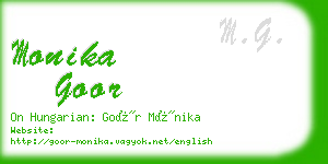 monika goor business card